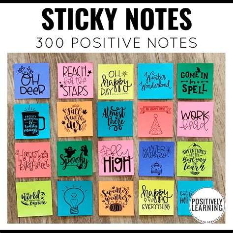 Positive Student Notes Spring School School Year Sticky Notes Quotes