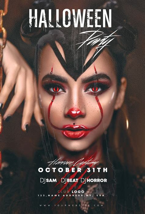Free Psd Halloween Party Flyer Template Halloween Party Flyer
