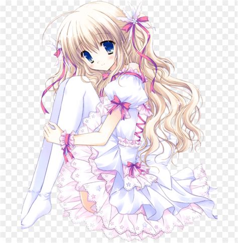 kawaii anime girl with blonde hair telegraph