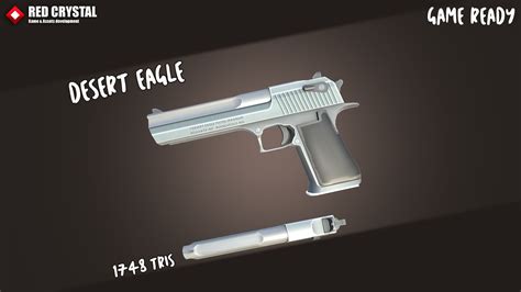 Desert Eagle Pistol 3d Model 9 3ds C4d Fbx Lwo Max Obj Free3d