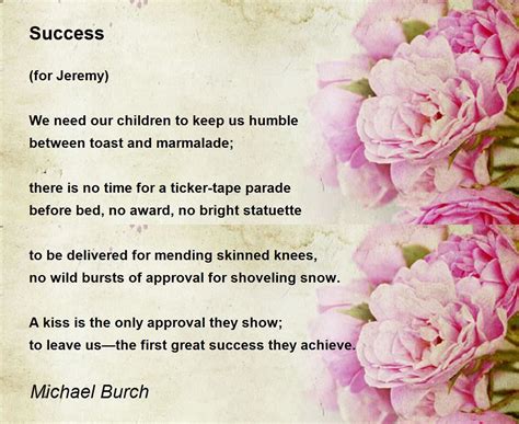 Success Success Poem By Michael Burch