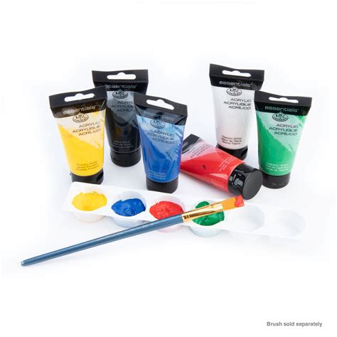 Royal And Langnickel Essentials 75ml Acrylic Paints Tubes