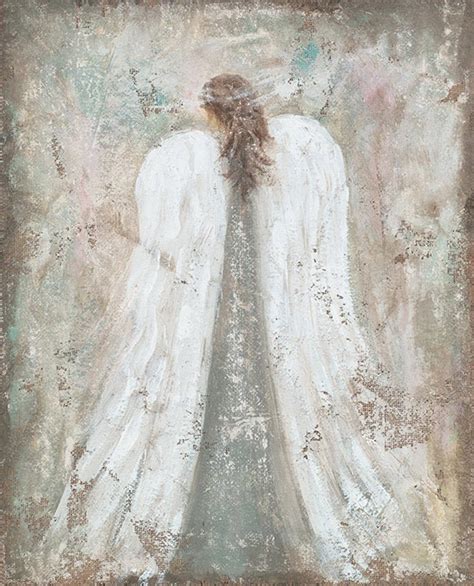 Angel Ethereal Handpainted Giclee 8x12 Etsy