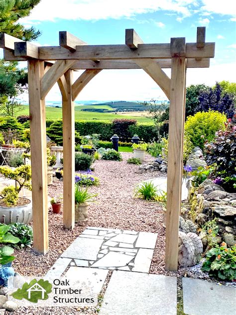 Garden Structures And Shade 4 Rafters Garden Arch Wooden Garden Arch Oak