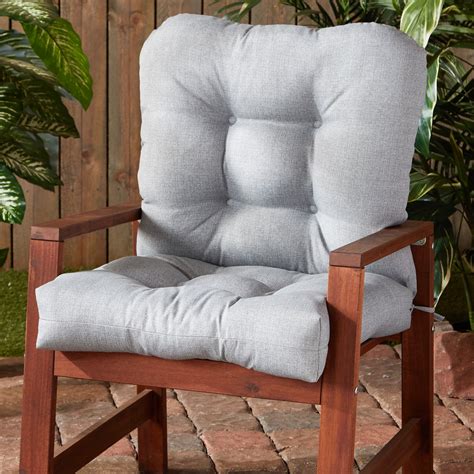 Heather Gray Outdoor Chair Cushion