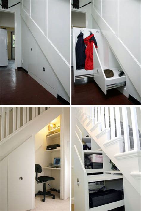 Carts on wheels, drawers, or bins make the space. closet-understairs | HomeMydesign