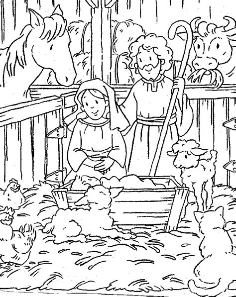 Free Printable Nativity Coloring Pages For Kids