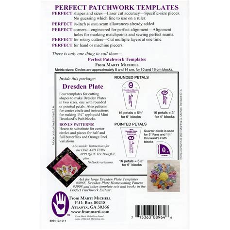 Do you have a number of smart (specific, measurable, attainable. Mini Dresden Plate Template Set | EE Schenck Co.
