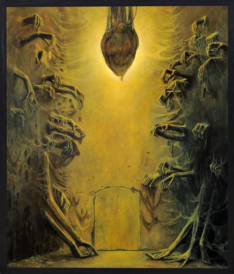 Buy original pieces and paintings & graphics reproductions. Zdzislaw Beksinski - painting AF76 - BeksStore.com