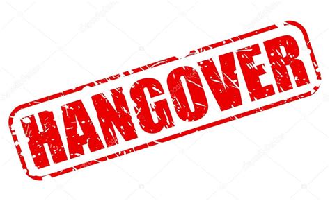 Hangover Red Stamp Text Stock Vector Image By ©pockygallery 77243130