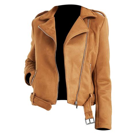 Women Genius Brown Leather Jackets- RockStar Jacket