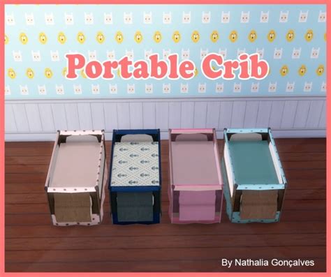 Portable Crib At Nathalia Sims Sims 4 Updates