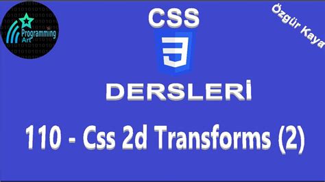110 Css 2d Transforms 2 Youtube