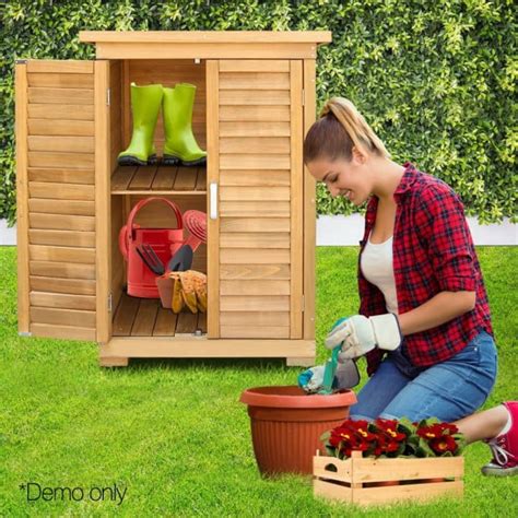 Outdoor Wooden Storage Cabinet