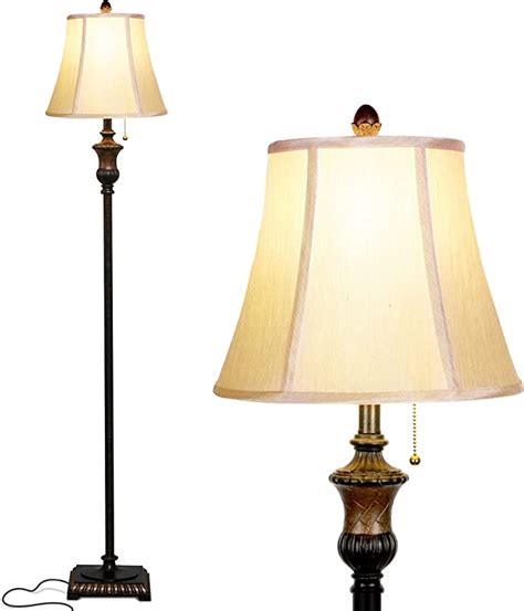 Brightech Sophia Free Standing Elegant Floor Lamp For Living Rooms Offices Tall Pole Light