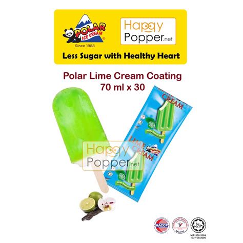 Polar Ice Cream 70ml X 30 Pcs Water Ice And Milk Stick Vanilla Ice Cream