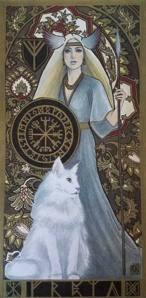 Freya Tarotcardsmeaning Norse Goddess Norse Pagan Celtic Fantasy Art