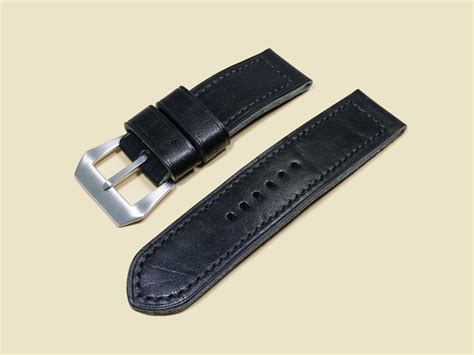 Black 47mm Panerai Strap Serious Black 26mm Buckle Marcello