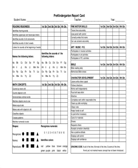 Character Report Card Template 8 Templates Example Inside Free