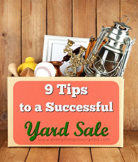 9 Tips For Hosting A Successful Yard Sale