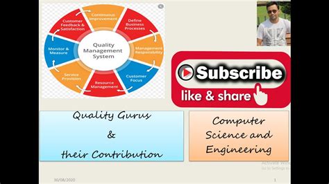 Quality Management Quality Gurus And Their Contributions Youtube