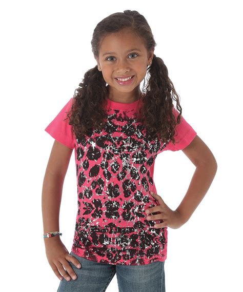 Wrangler Pink Distorted Leopard Tee Toddler And Girls By Wrangler