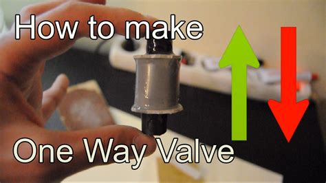 Diy How To Make Check Valve Using A Pvc Pipe One Way Valve Youtube