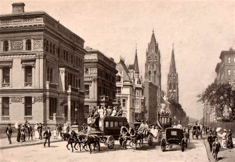 5th Ave Circa 1880 Canvas Pictures Photographic Prints Nyc