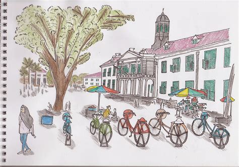 Sketches And Journeys City Sketches Jakarta