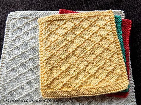 15 Easy Knitting Patterns Dishcloths Nobleknits Knitting Blog