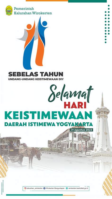 Selamat Hari Keistimewaan Daerah Istimewa Yogyakarta Website