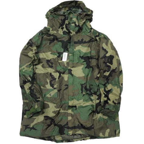 Parka Improved Rainsuit Woodland Camouflage