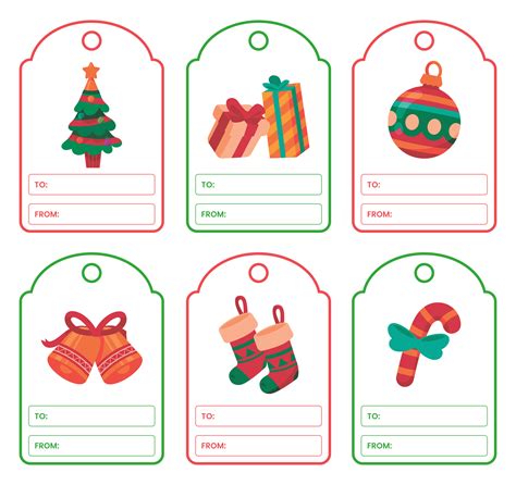 Free Printable Gift Tag Templates For Word Free Christmas Gift Tag