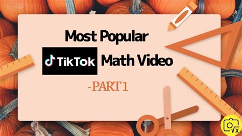 Most Popular Tiktok Math Videos Part 1⃣️ Youtube