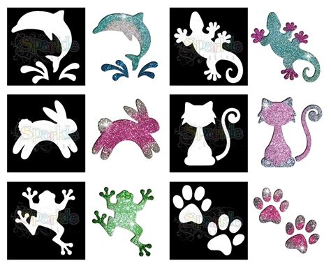 Animal Stencil Collection 12pc Hokey Pokey Shop Professional Face