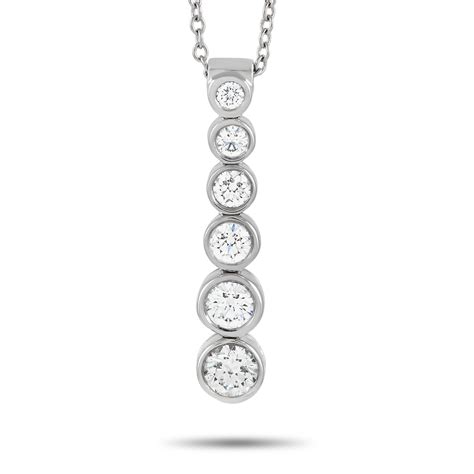 Tiffany Co Platinum And Diamond Jazz Pendant Necklace Available For