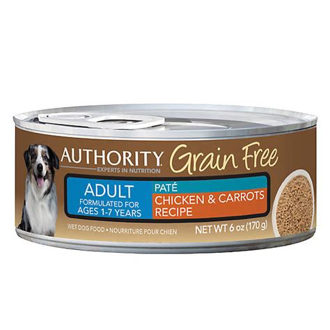Authority dog food is manufactured by petsmart. Authority® Grain Free Adult Dog Food - Chicken & Carrots ...