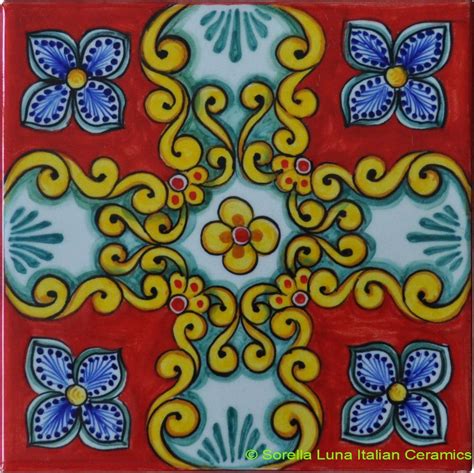 Hand Painted Italian Ceramic Tiles Italian Ceramics Painting Ceramic