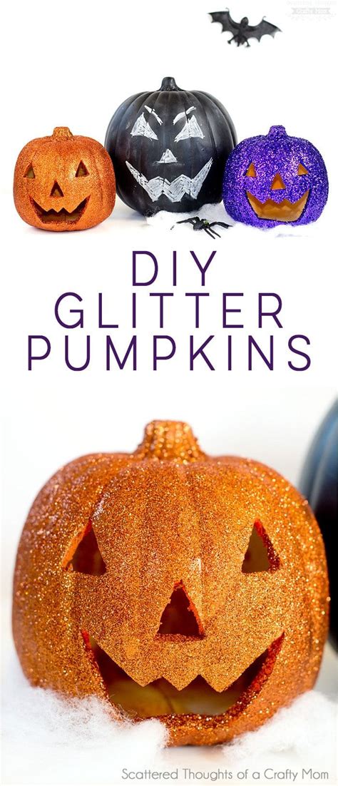 Make Your Own Glitter Pumpkin Craft With Just A Bit Of Paint Glitter