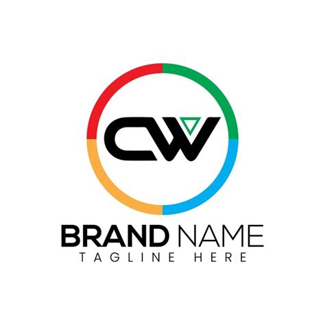 Premium Vector Cw Vector Logo Design Template Cw Logo Design Letter