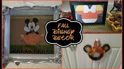 It's a disney life for us! Disney DIY | Fall Home Decor - YouTube