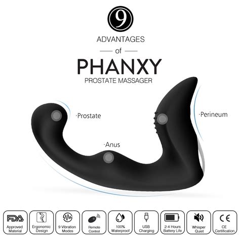 Phanxy Upgraded Remote Control 9 Speeds Vibrating Prostate Massager Rechargeable Ebay