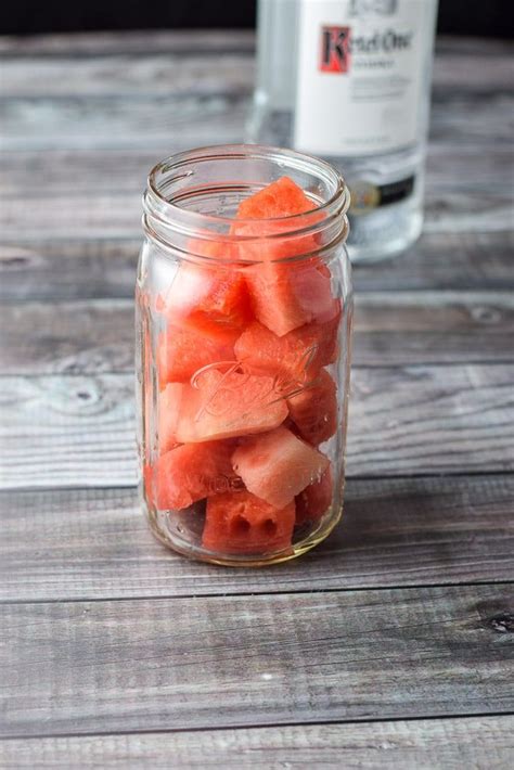 Watermelon In A Jar For The Watermelon Infused Vodka Infused Vodka