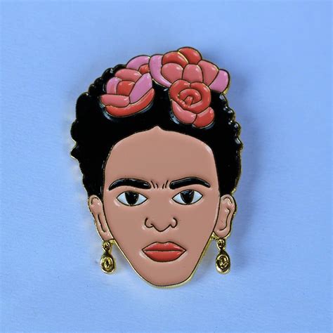 Frida Kahlo Enamel Pin Artist Lapel Pin By Realsic On Etsy