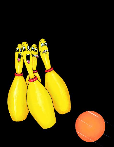 Bowling Pins Bowling Animated Children Sports Fun Kids Bedroom