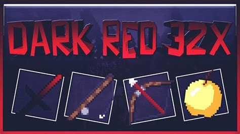 Minecraft Pvp Texture Pack Dark Red 32x Youtube