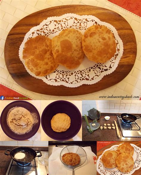 Poori Deep Fried And Puffed Wheat Bread Recipe Step By Step Indian