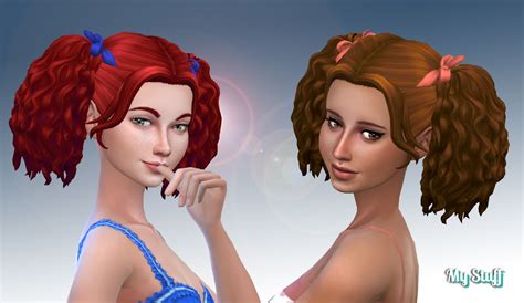 Mystufforigin Poppy Hair Retextured Sims 4 Hairs