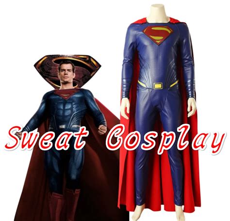 high quality 2017 movie justice league superman cosplay costumes superhero halloween costume