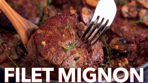 This simple mushroom sauce is made using 4 ingredients: How To Cook Perfect Filet Mignon Recipe in Mushroom Cream ...